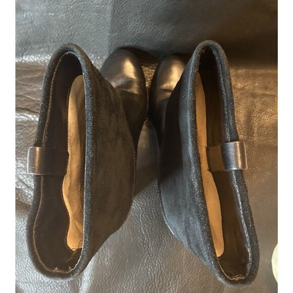 Michael Kors FULTON BOOTIES Suede/ Leather Ankle Boots Women Sz US 8.5-M Buckle - Picture 7 of 16